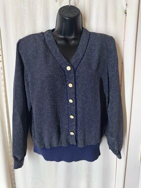 Vintage Andrea Gayle Polka Dot Top